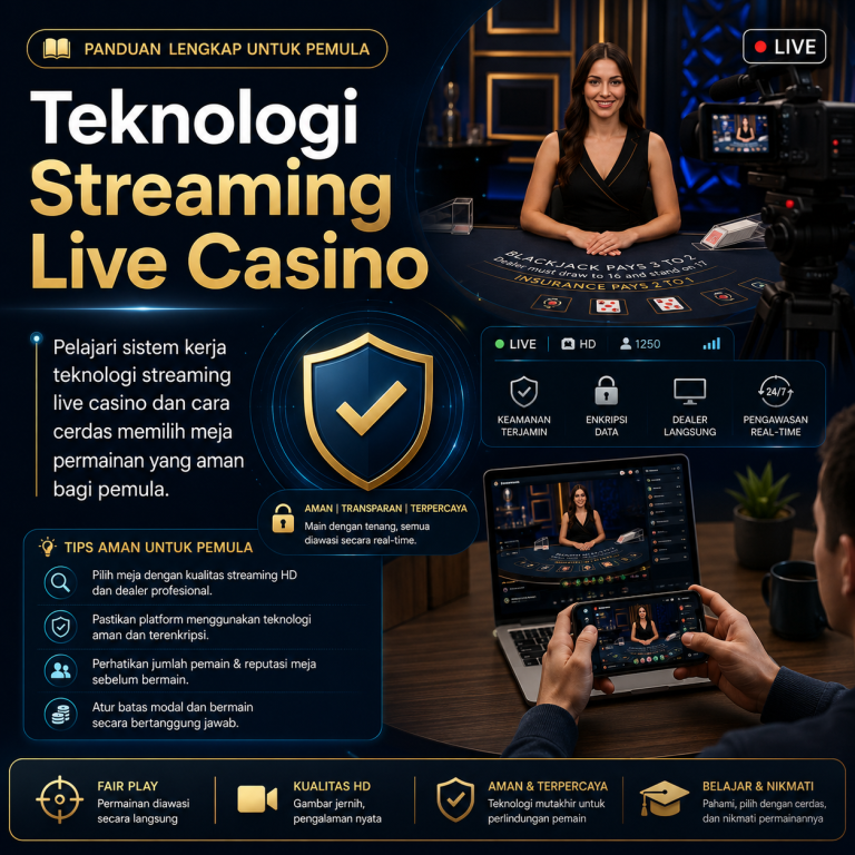 Studio penyiaran website casino dengan teknologi streaming langsung yang aman dan tepercaya.