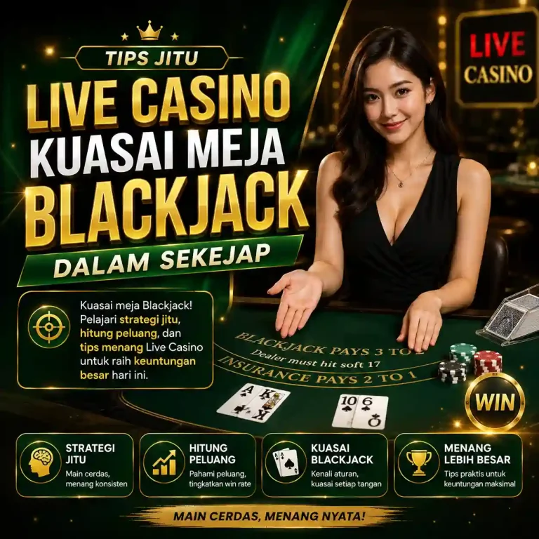 Tips Jitu Live Casino Menang Main Blackjack Online Dealer Profesional