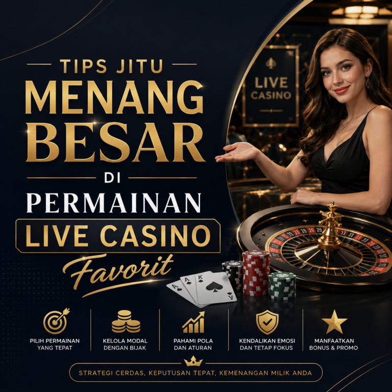 Pemain sedang memasang taruhan di meja permainan Live Casino profesional.