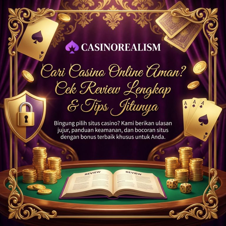 Tampilan antarmuka website casino online terpercaya dengan sistem keamanan tingkat tinggi.