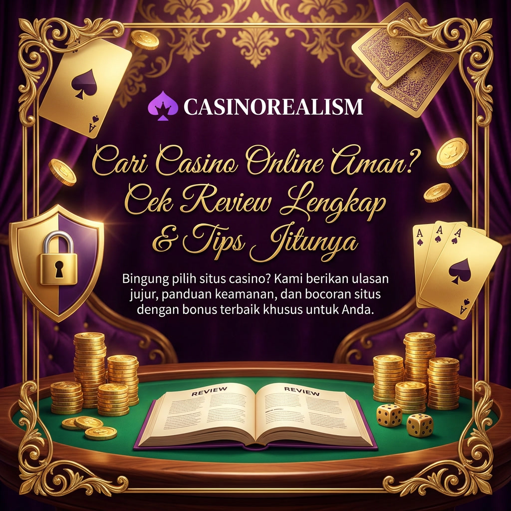 Tampilan antarmuka website casino online terpercaya dengan sistem keamanan tingkat tinggi.