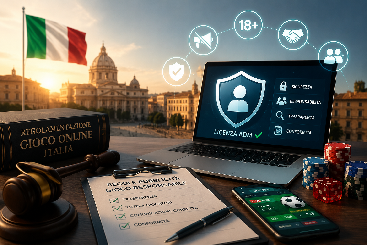 Pemerintah Italia Kaji Ulang Aturan Ketat Iklan Perjudian Digital
