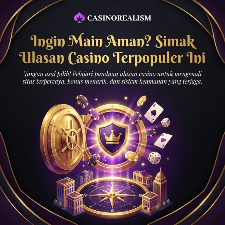 Layar laptop menampilkan situs website casino terpercaya dengan keamanan data enkripsi tinggi.